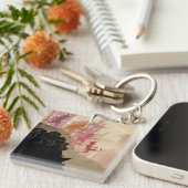 Porte-clés 4 petits monstres - marchant par la ville (Devant Droit)