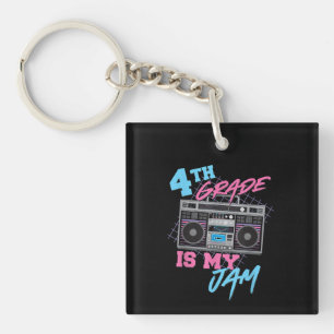 Porte-clés 4e année est ma confiture Vintage 80s Boombox Ense