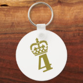 Porte-clés 4e anniversaire - Numéro - Quatre (Recto)