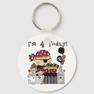 Porte-clés 4e anniversaire Pirate Tshirts et cadeaux