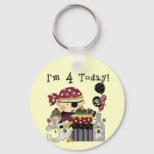 Porte-clés 4e anniversaire Pirate Tshirts et cadeaux