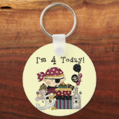 Porte-clés 4e anniversaire Pirate Tshirts et cadeaux (Recto)