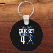 Porte-clés 4th Birthday Cricket Player  (Recto)