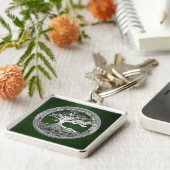 Porte-clés [500] Arbre Celtique de Vie [Argent] (Côté)