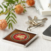 Porte-clés [500] Dragon islandais, Landvæ ttir [Or] (Côté)