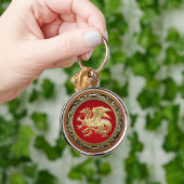 Porte-clés [500] Dragon islandais, Landvæ ttir [Or] (Main)