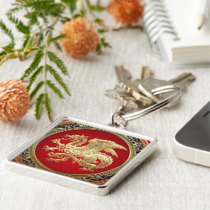 Porte-clés [500] Dragon islandais, Landvæ ttir [Or]