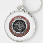 Porte-clés [500] Vegvisir - Viking Silver Magic Runic Compass (Devant)