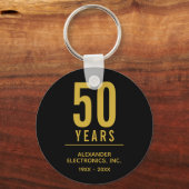 Porte-clés 50 Anniversaire d'affaires (Verso)