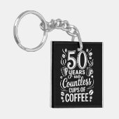 Porte-clés 50 ans et d'innombrables tasses de café (Devant gauche)