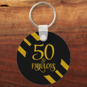Porte-clés 50 ans et Fabuleux Noir et Or (Verso)