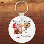 Porte-clés 50 est de beaux tee-shirts et cadeaux (Recto)