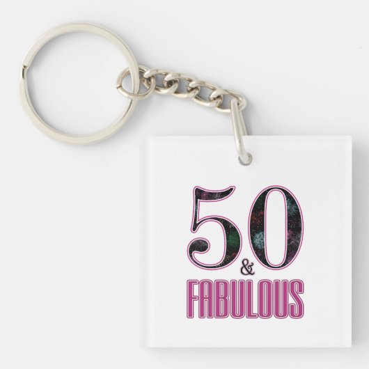 Porte-clés 50 et fabuleux Black Pink 50e anniversaire Photo (Devant)