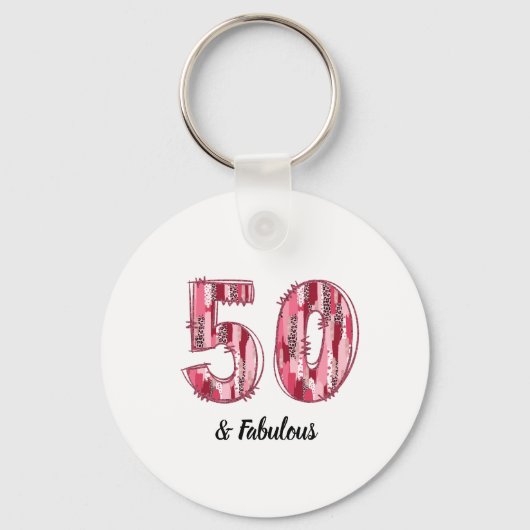 Porte-clés 50 et fabuleux pinceaux rose et léopard (Recto)