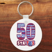 PORTE-CLÉS 50 ÉTATS USA (Recto)