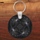 Porte-clés 50 Nuances De Gris - Art Fractal (Recto)