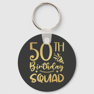 Porte-clés 50e Anniversaire 50 Bouton d'équipage