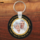 Porte-clés 50e anniversaire Black and Gold Party Favors (Recto)