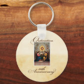 Porte-clés 50e anniversaire d'ordination Anges à l'autel (Recto)
