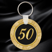 Porte-clés 50e anniversaire Fête Faveurs 50e anniversaire Fav