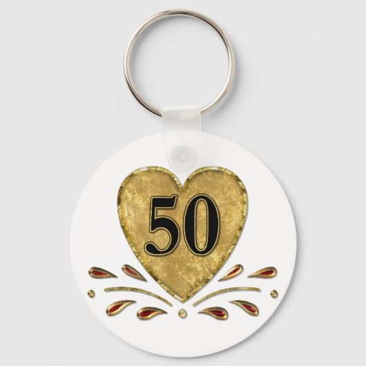 Porte-clés 50e anniversaire - Or (Recto)