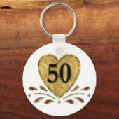 Porte-clés 50e anniversaire - Or (Recto)