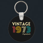 Porte-clés 50E Anniversaire Vintage 1973 Parties originales<br><div class="desc">50E Anniversaire Vintage 1973 Parties Originales 50E Anniversaire Cadeau</div>