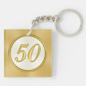 Porte-clés 50e Classe de lycée Retrouvailles, ton texte, tes  (Dos)