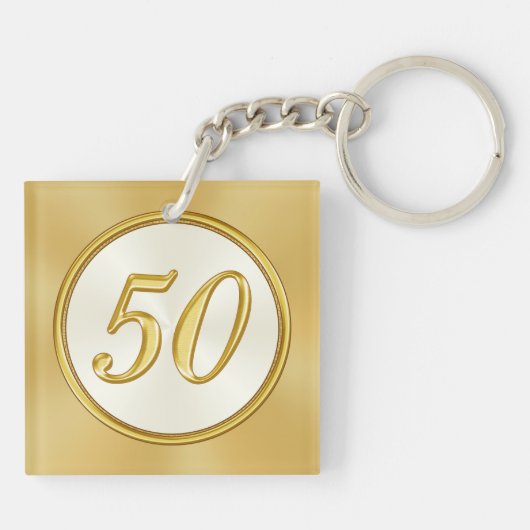 Porte-clés 50e Classe de lycée Retrouvailles, ton texte, tes (Dos)