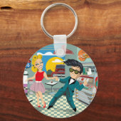 Porte-clés 50ties rock & roll-charter (Recto)