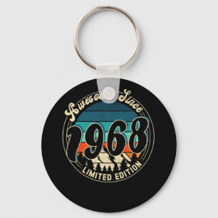 Porte-clés 54 ans Vintage 54e année Anniversaire 1968