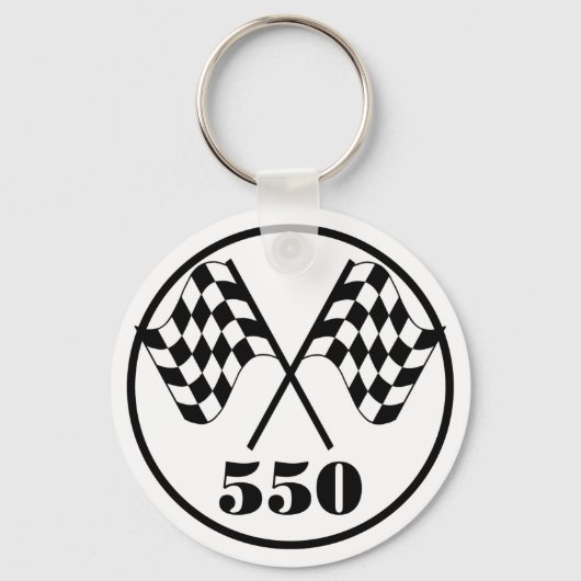 Porte-clés 550 drapeaux À damiers (Recto)