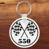 Porte-clés 550 drapeaux À damiers (Recto)