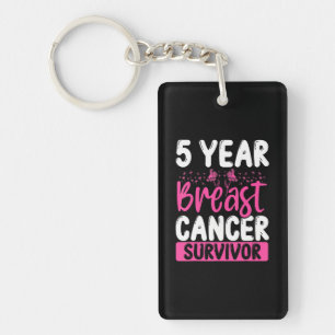 Porte-clés 5 ans Cancer Survivant Sensibilisation au cancer d