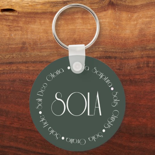 Porte-clés 5 solas (Recto)