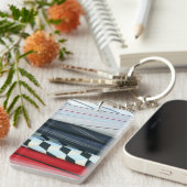 Porte-clés 5 Tissus Avec Motifs géométriques (Devant droit)