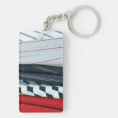 Porte-clés 5 Tissus Avec Motifs géométriques (Dos)