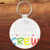 Porte-clés 5e année d'équipage Premier jour de l'école garçon (Recto)