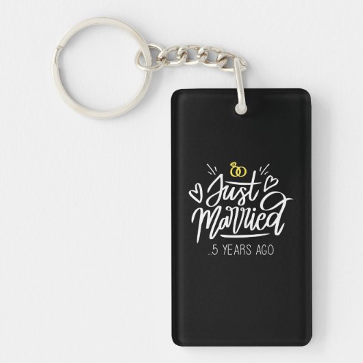 Porte-clés 5e anniversaire du Mariage (Devant)