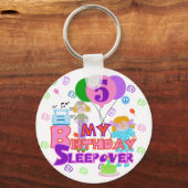 Porte-clés 5e anniversaire Sleepover T-shirts et cadeaux (Recto)