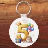 Porte-clés 5ème anniversaire en or (Recto)