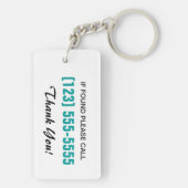 Porte-clés 5ème Silhouette de la roue rv sur le porte - clé (Dos)