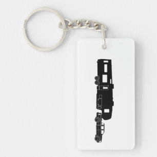 Porte-clés 5ème Silhouette de la roue rv sur le porte - clé