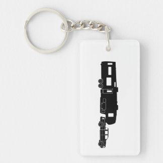 Porte-clés 5ème Silhouette de la roue rv sur le porte - clé