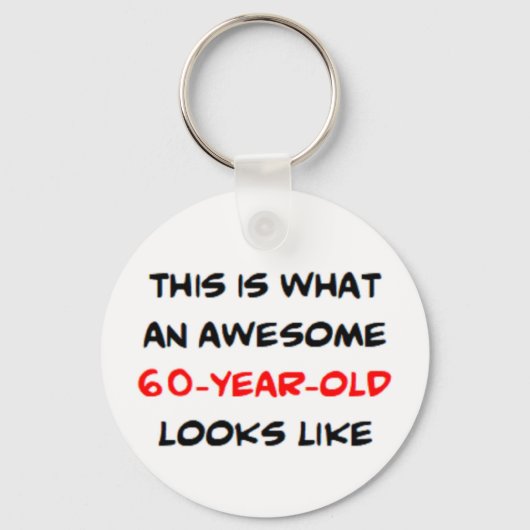 Porte-clés 60 ans, génial (Recto)