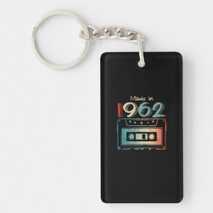 Porte-clés 60 Cadeaux Anniversaire Année Vieux Fabriqué en 19