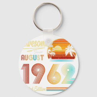 Porte-clés 60 e Cadeau Anniversaire 60 ans Awesome depuis aoû