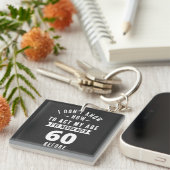 Porte-clés 60 et fabuleux / Joyeux 60e anniversaire (Devant Droit)
