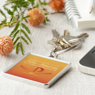 Porte-clés 60e anniversaire de jubilé Nun Pax Cross, Orange