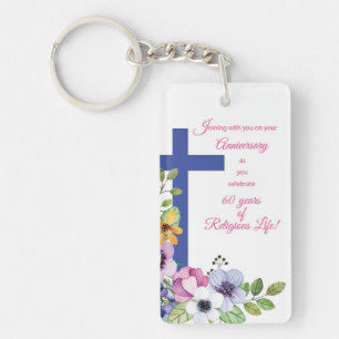 Porte-clés 60e Anniversaire, Nun, Religious Life Cross